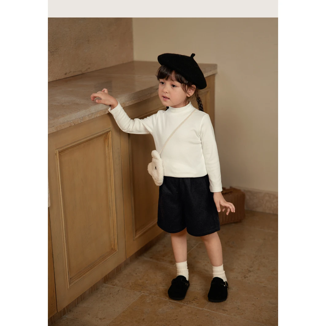 7.5 小O宝Okids童装 宝宝毛呢五分裤 YFD312189B