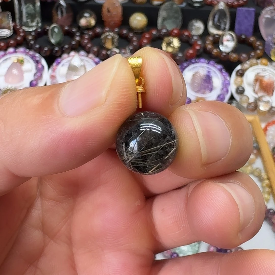 水晶珠宝半成品银S925镀金镶嵌