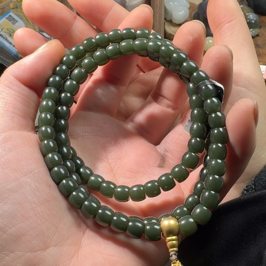 和田玉手串未镶嵌