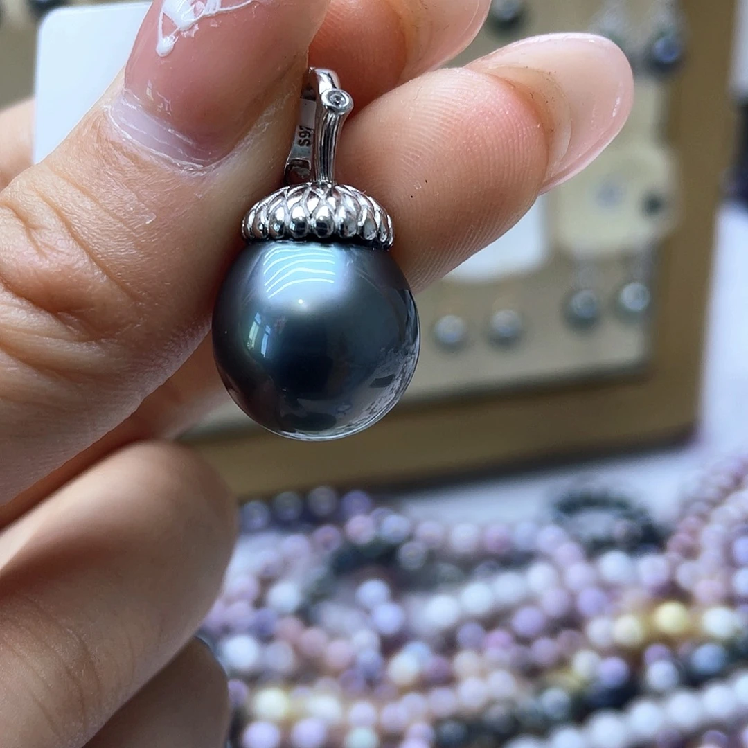 海水珍珠颈饰银S925镶嵌