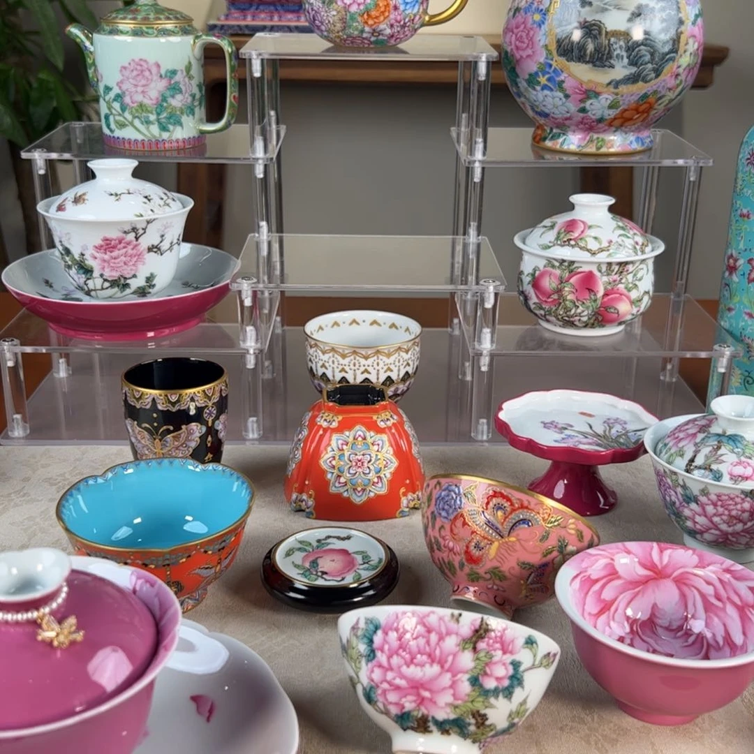 ?**蓝纯手工手绘 高端茶器