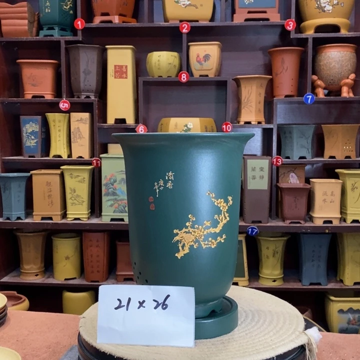 紫砂花盆紫砂花盆