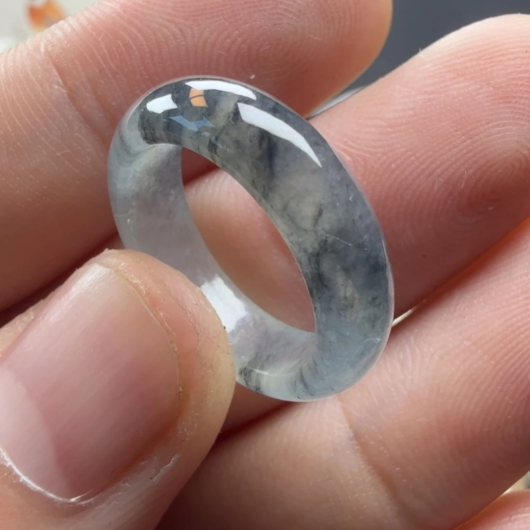 唯***争翡翠未镶嵌戒指冰乌鸡15