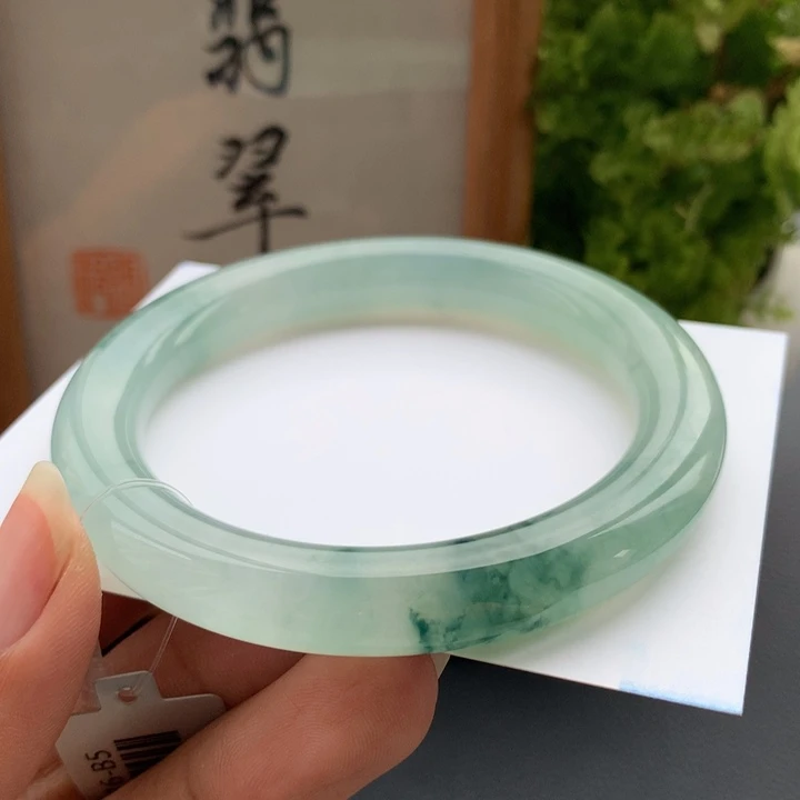 未镶嵌手镯翡翠翡翠手镯圆条57+