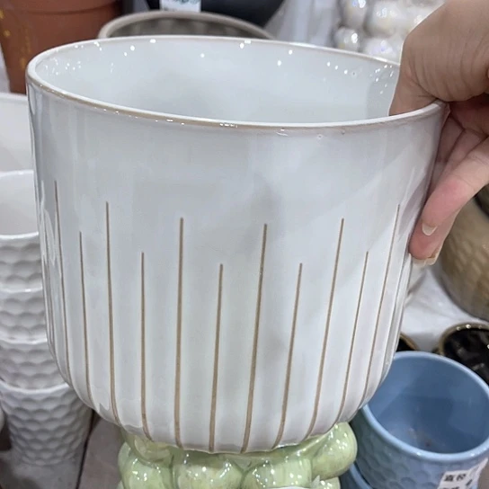 多肉绿植陶瓷花盆9.9包邮