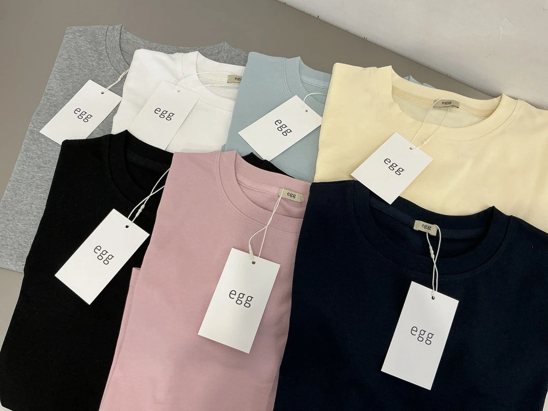 “夏日净版T恤”日韩系夏款休闲通勤百搭简约T恤短袖-D