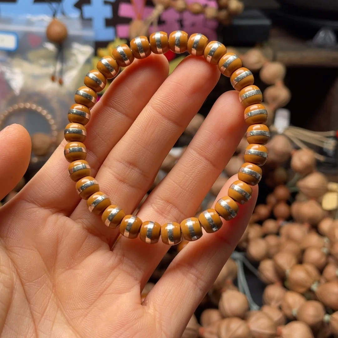 小***龙吊坠橄榄核核银7.6