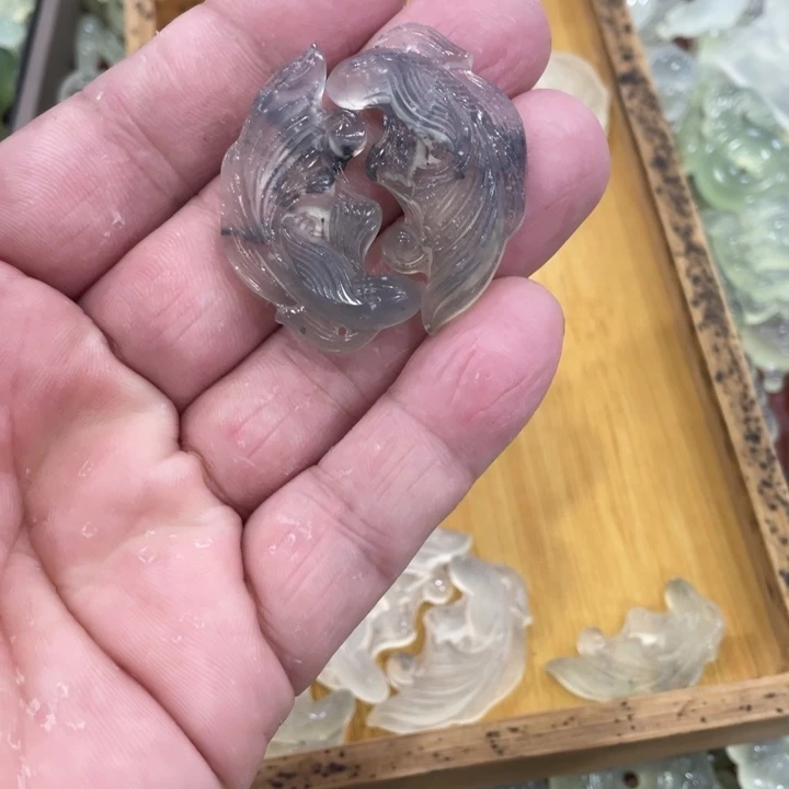蛇纹石玉合金颈饰