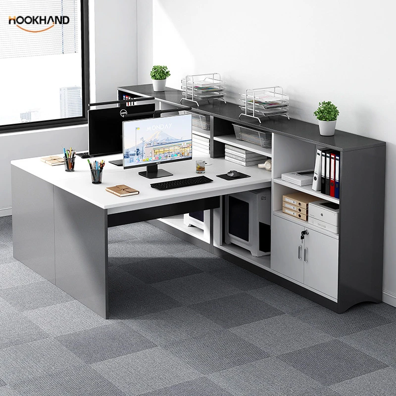 职员办公桌椅组合简约现代隔断财务电脑桌子员工位卡座屏风工作位