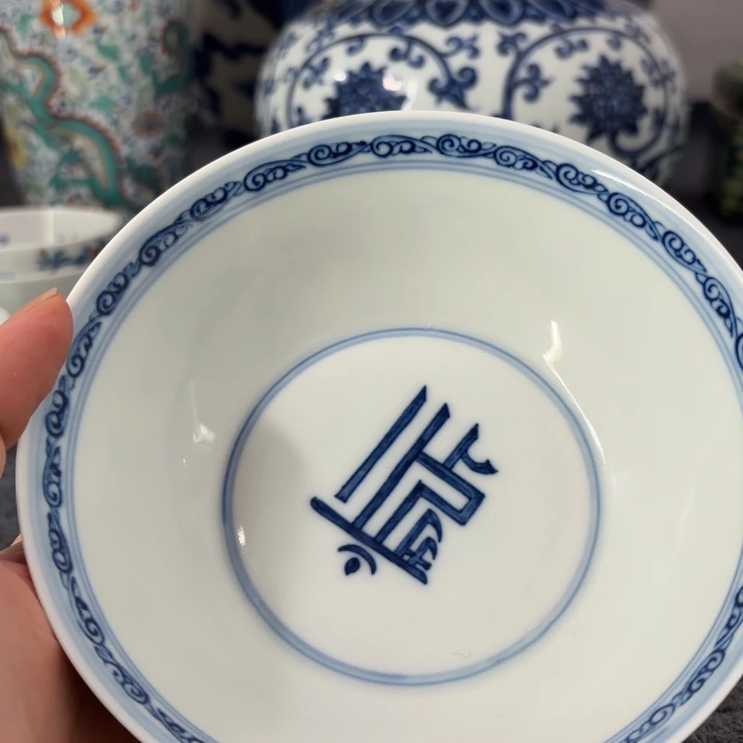 摆件摆件青花碗精品