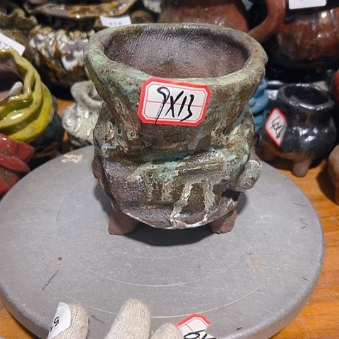 粗陶花盆手工花盆制作