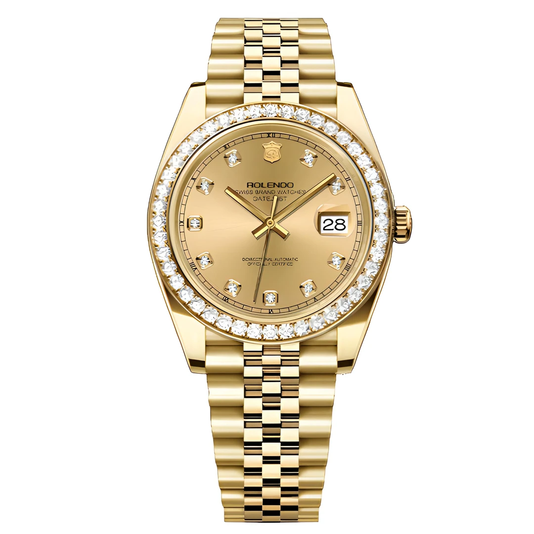 全新未使用 ROLENDO R/罗兰度 睿金系列自动机械男表RG128238