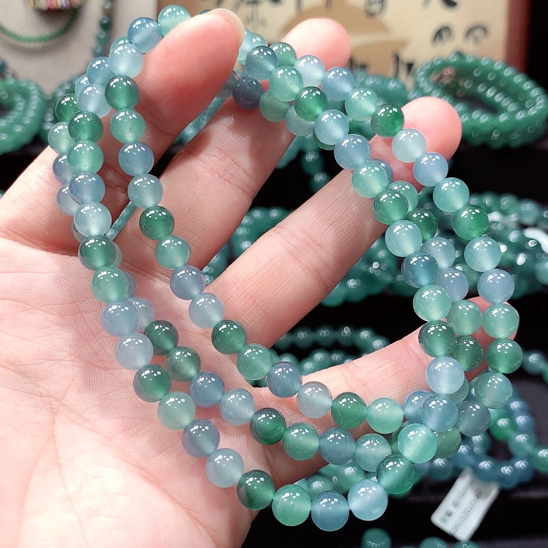 翡翠未镶嵌手链卡7