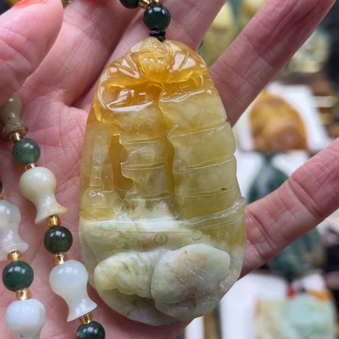 岫玉未镶嵌挂件挂件