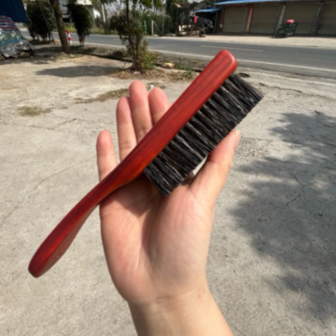 根部特硬黑猪鬃六排犀牛角檀檀木，适合金刚核桃所有文玩