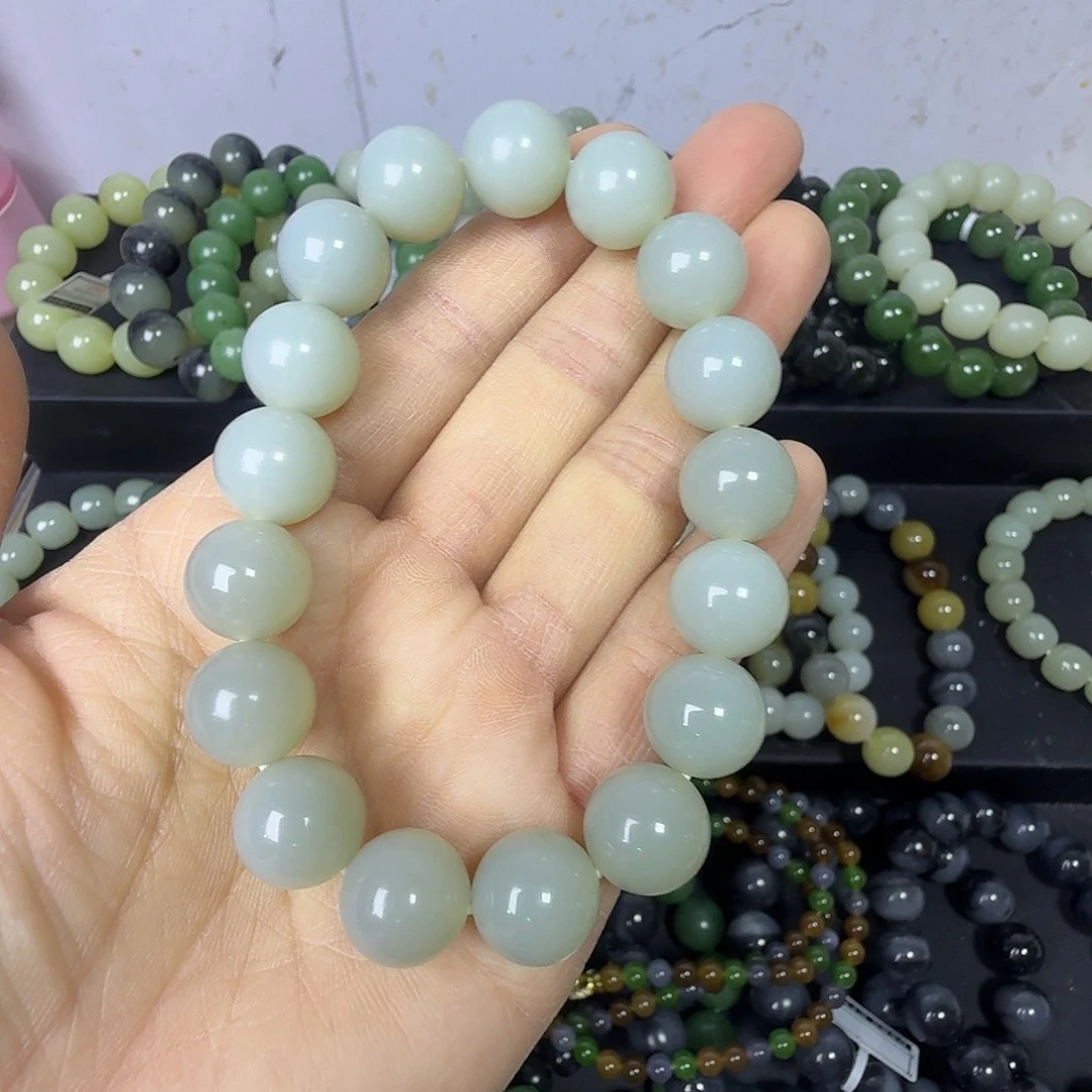 和田玉未镶嵌手链