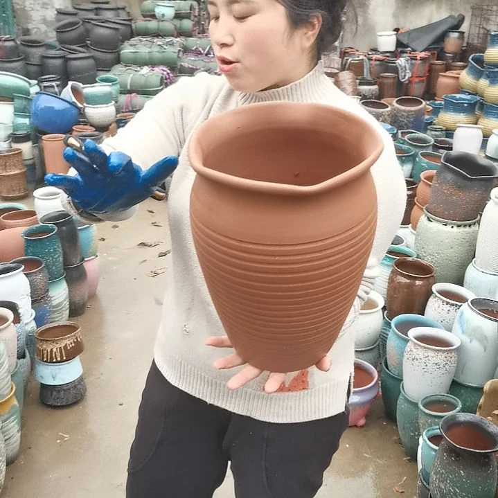 口17高29瑕疵口变形扁了