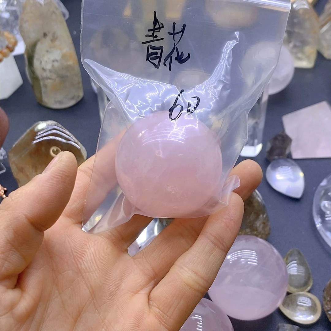 水晶粉水晶球未镶嵌青*瓷