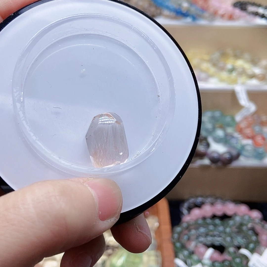 烟晶手串未镶嵌刘*玥兔毛随形