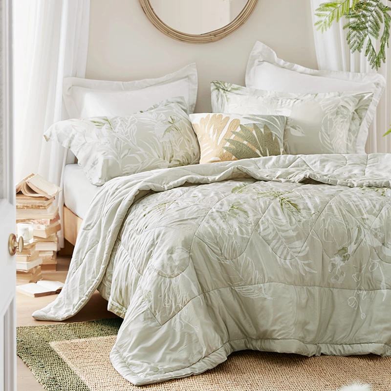 HarborHouse美式床品新品天丝莱赛尔印花夏凉被Aurora