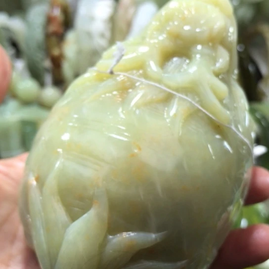 岫玉未镶嵌摆件摆件