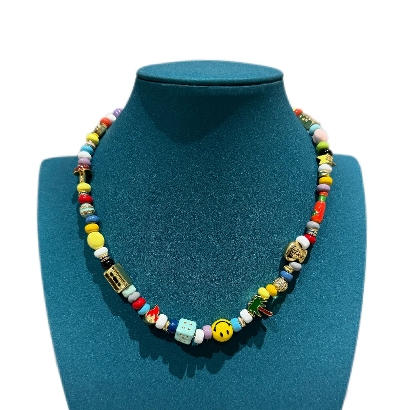 非金属珐琅项链 YMM高级感手工搭配天然材质项链2530