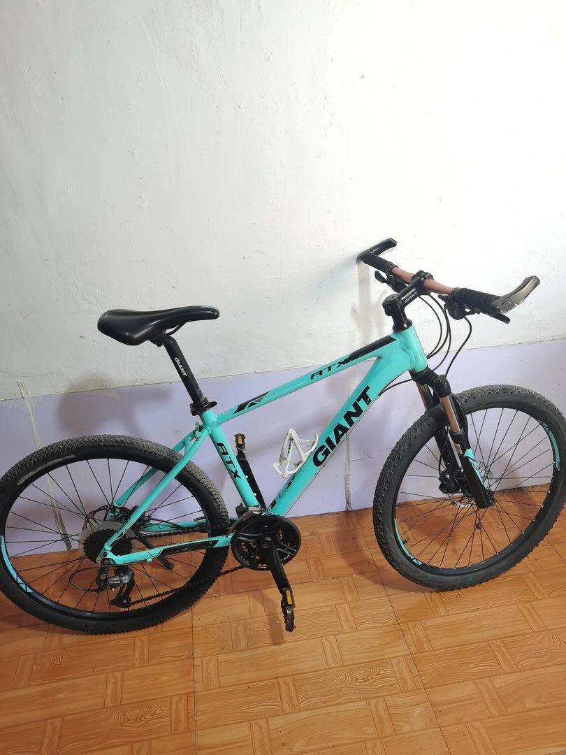 ATX720铝合金27速油刹山地自行车s号正品肩控锁死前叉孔雀绿