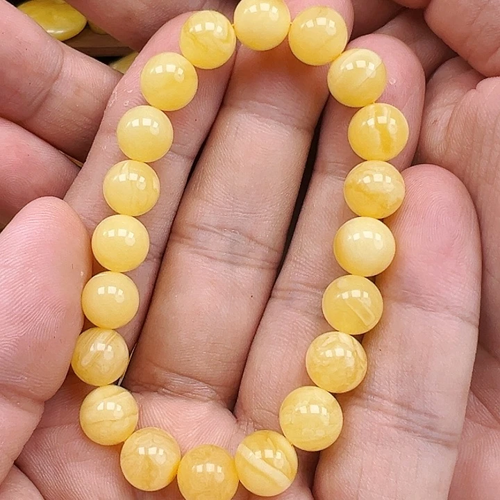 蜜蜡未镶嵌珠宝奇石单圈10mm