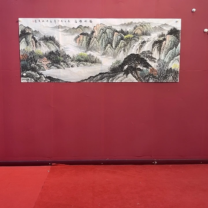 国画国画作品展示展中的