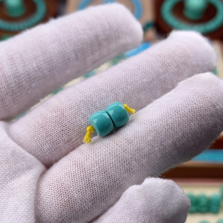 精品蓝绿色直切卡6.5mm一对