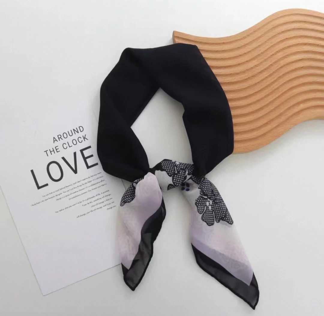 1158 高档丝巾围巾女士披肩新款素雅百搭防晒优雅气质