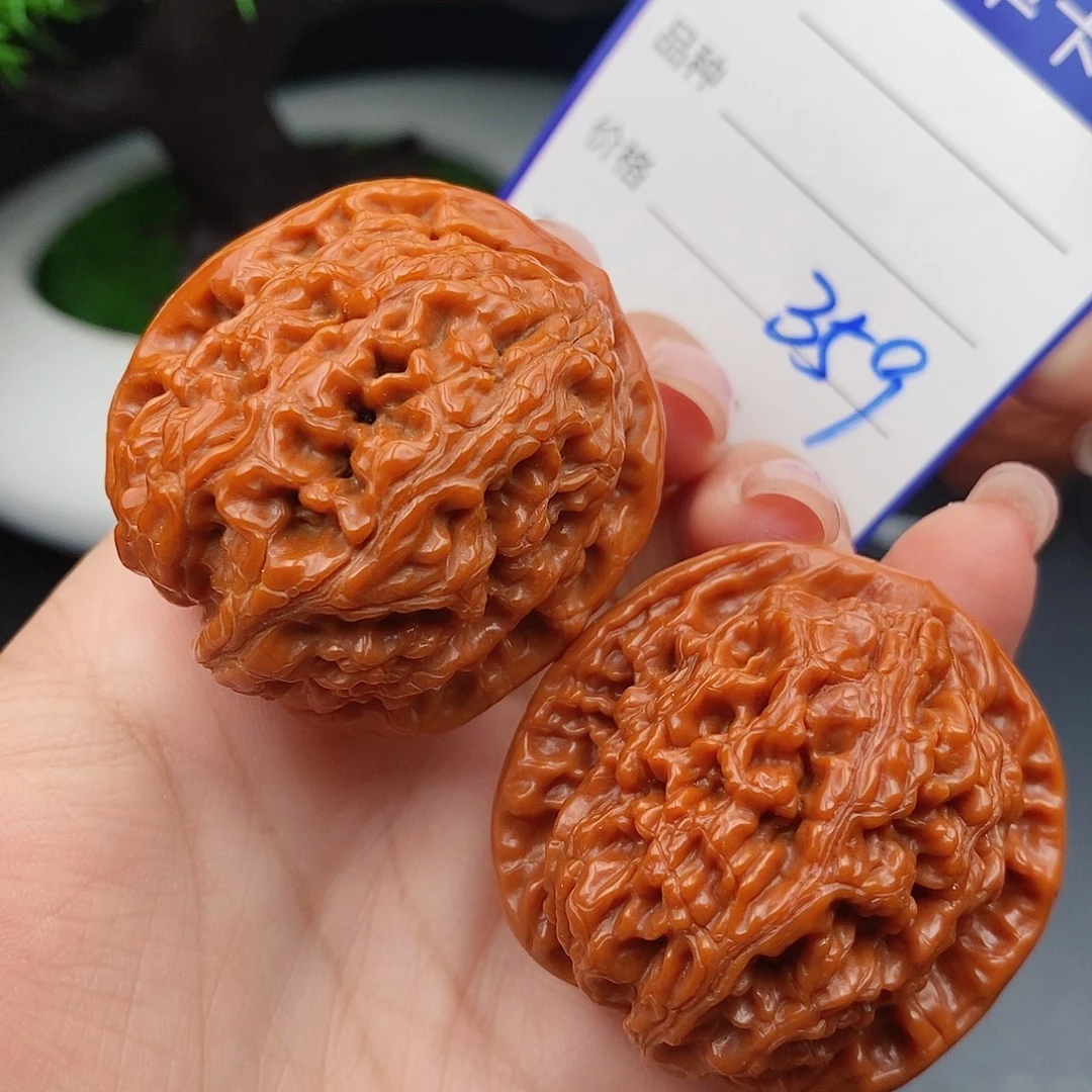 文玩核桃把件40水龙纹359