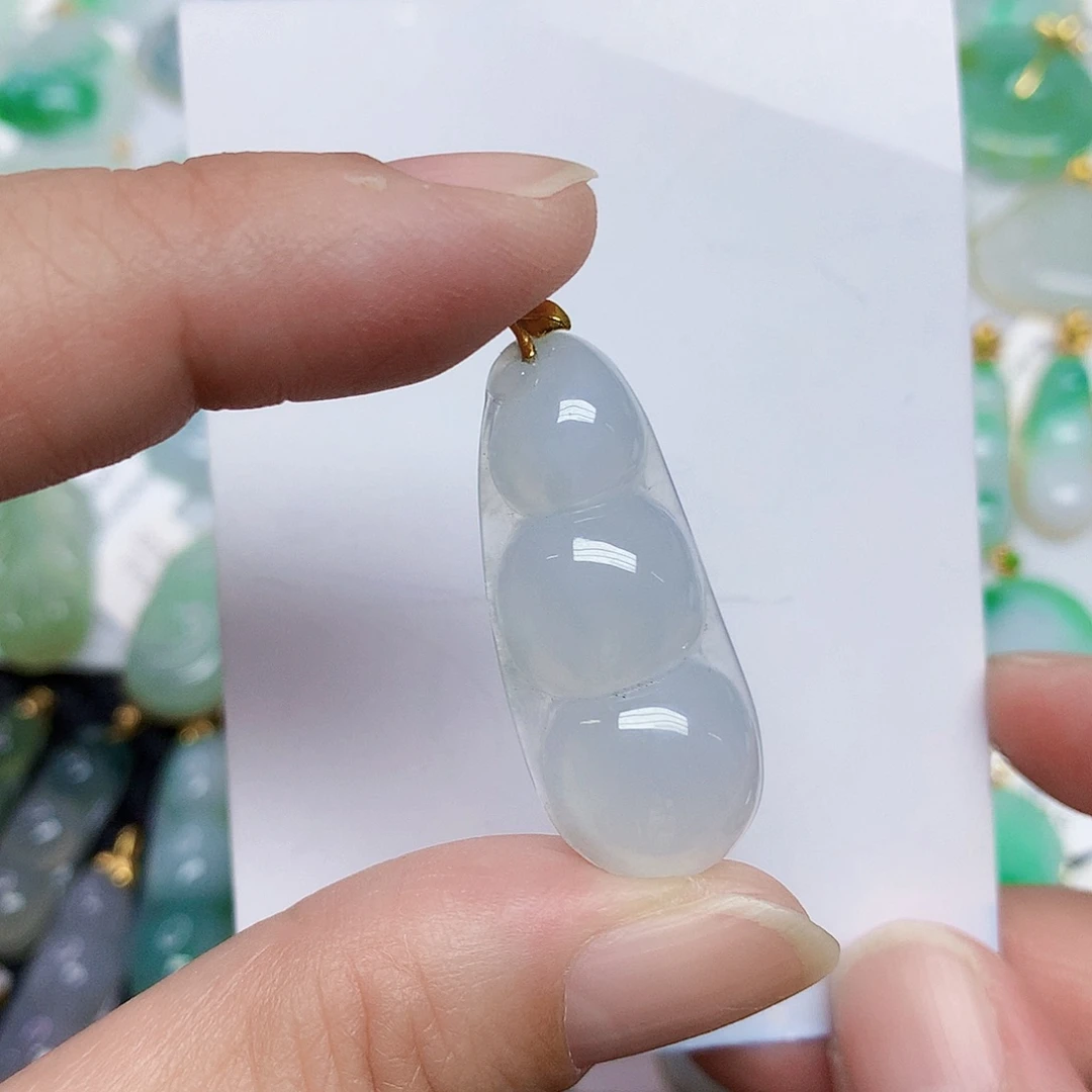 翡翠18K金镶嵌颈饰346679