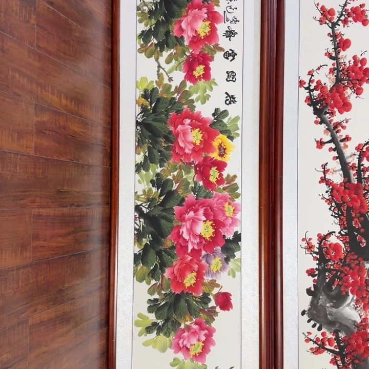 国画带框尺寸48*163厘米