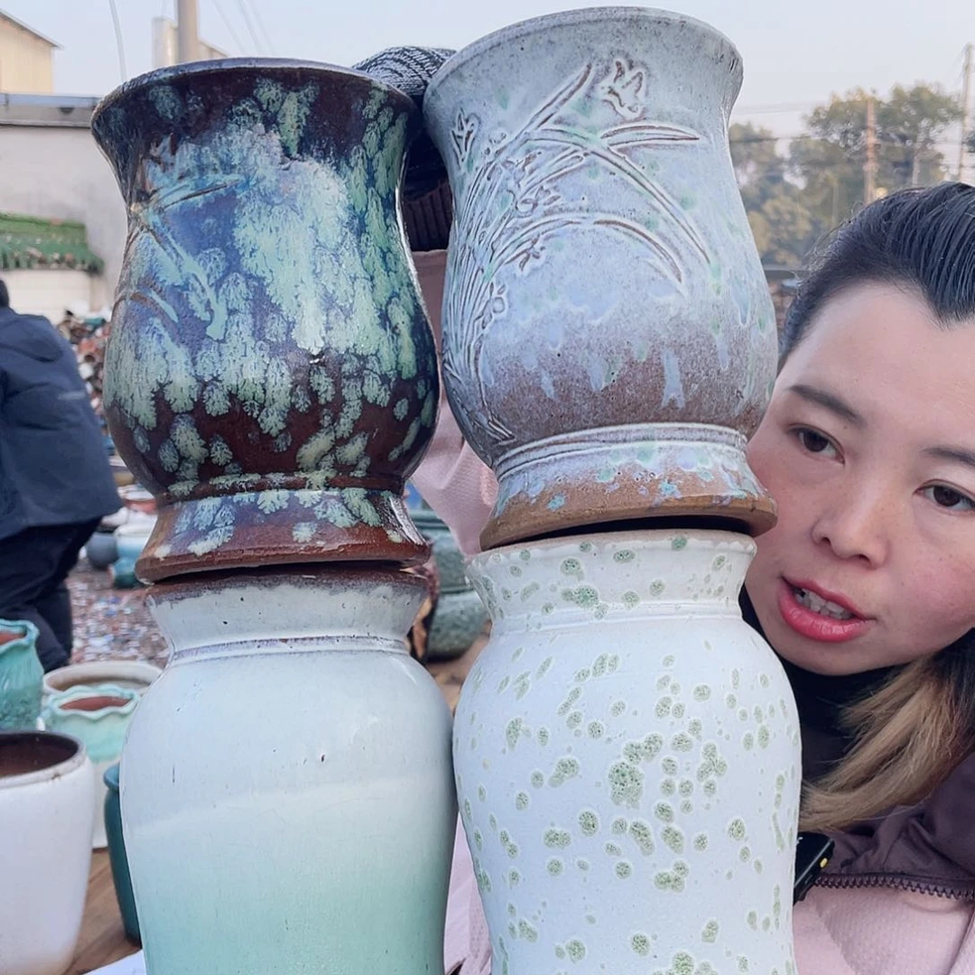 红陶王嫂花盆0216-徐奶平