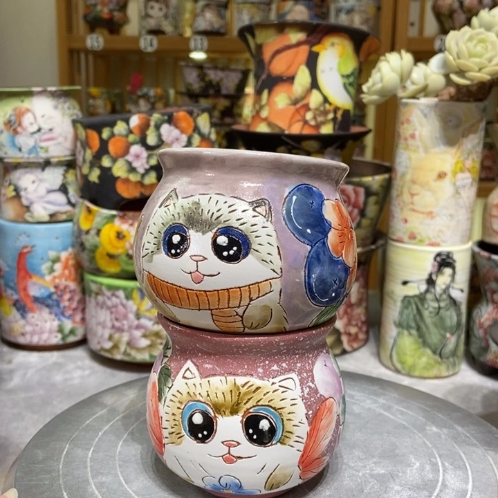 景德镇艺术手绘作品