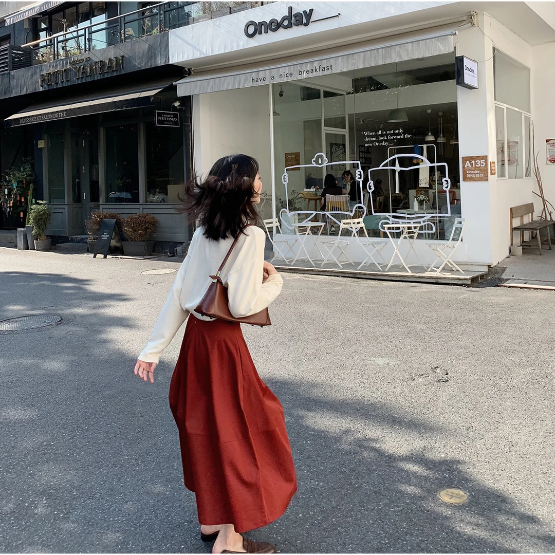 春日B备！版型超漂亮的棉质伞裙从入春美到盛夏1908BQ01穿搭