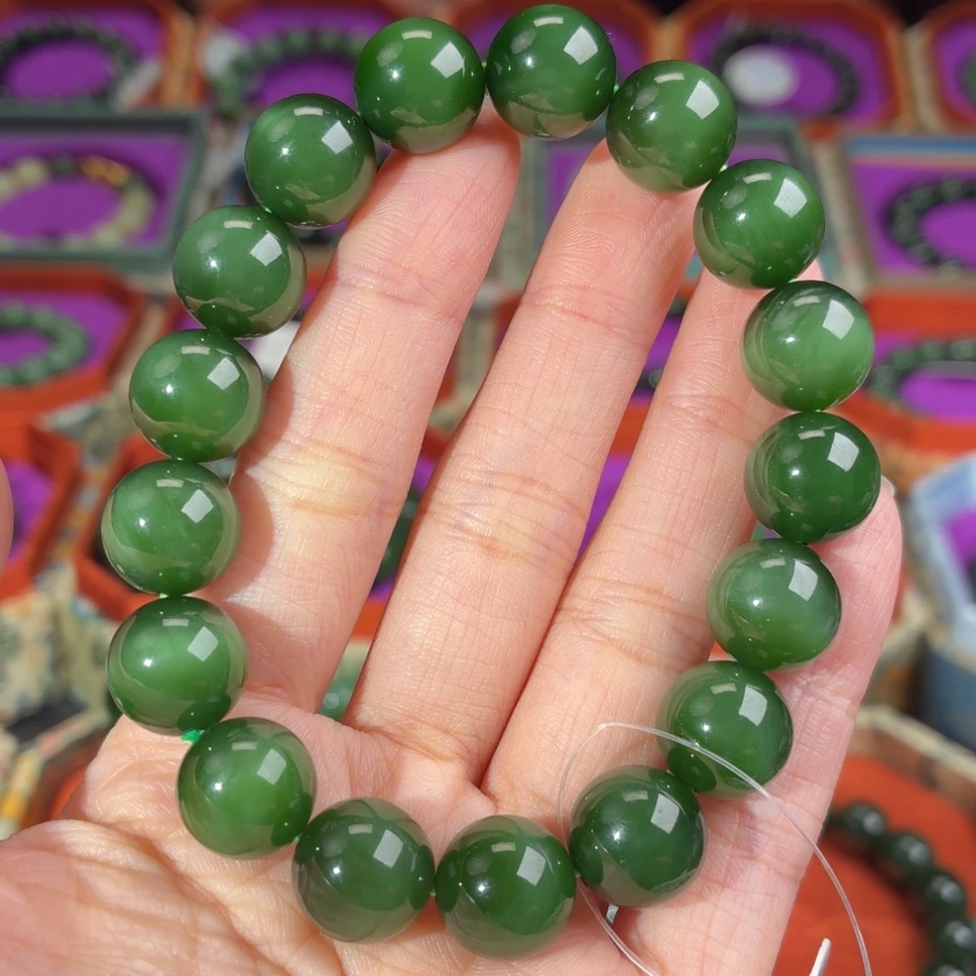 和田玉（碧玉）未镶嵌手串