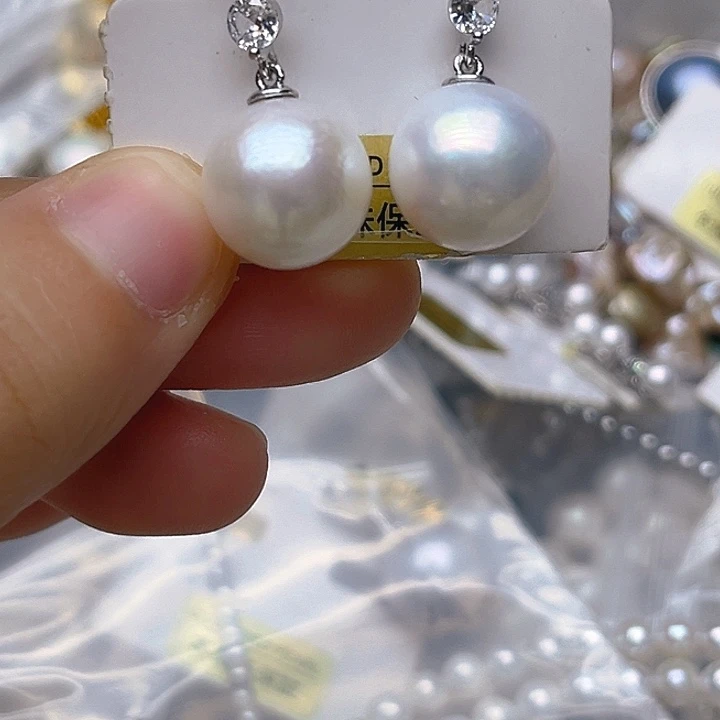 未镶嵌吊坠或者耳钉淡水珍珠