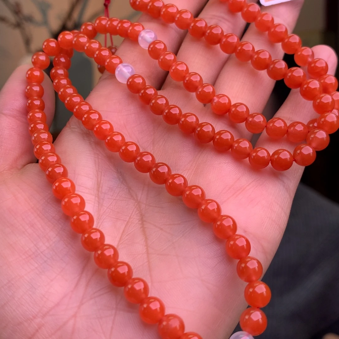 南红玛瑙未镶嵌南红玛瑙樱桃红卡6