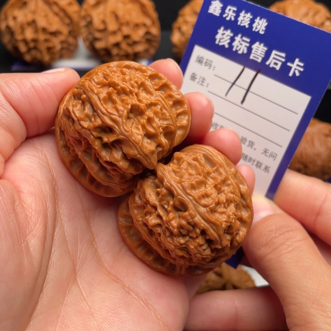 把件文玩核桃老树白狮子41尺11号