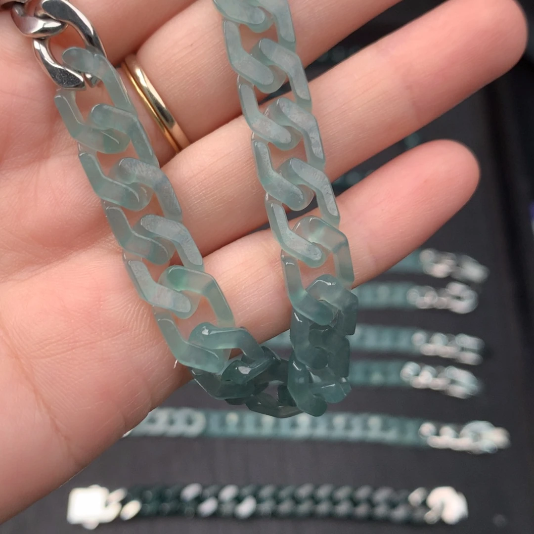 ****兴未镶嵌定制翡翠翡翠手链222