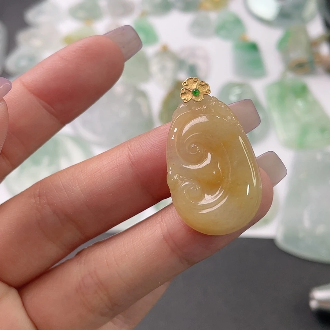 吊坠(不含链)未镶嵌翡翠聚**子1