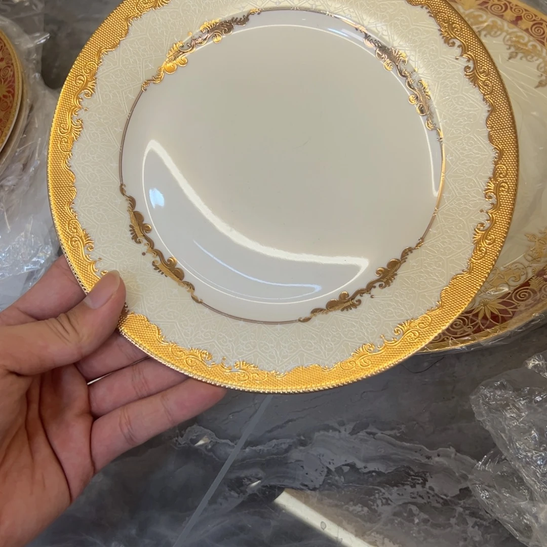 瓷片8寸平盘两个一单打包价