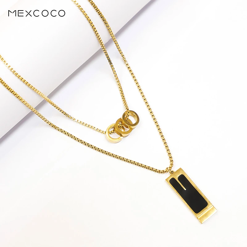 非金属亚克力项链 兰瑟儿气质时尚百搭金色项链M4DQ0208