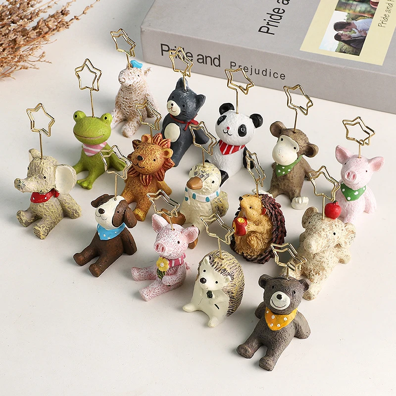 fasong原创优品夹子创意桌面立式留言夹照片夹卡片展示架举牌摆件