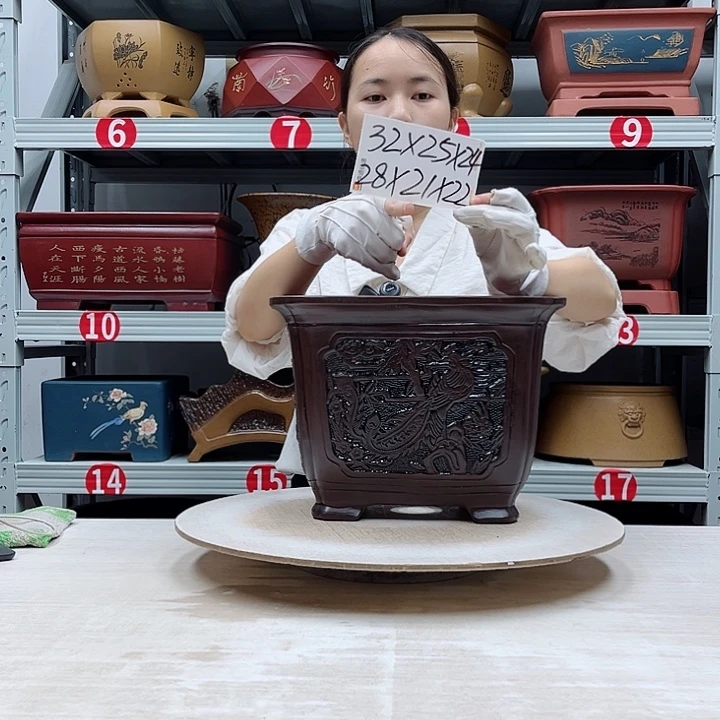 紫砂花盆紫砂花盆