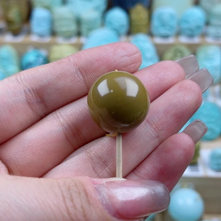 绿松石未镶嵌珠宝奇石19mm