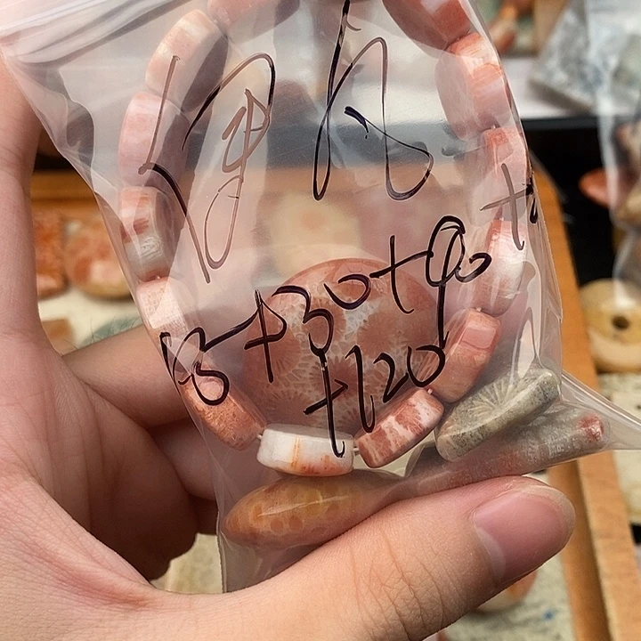 伊***凡硅化玉颈饰未镶嵌