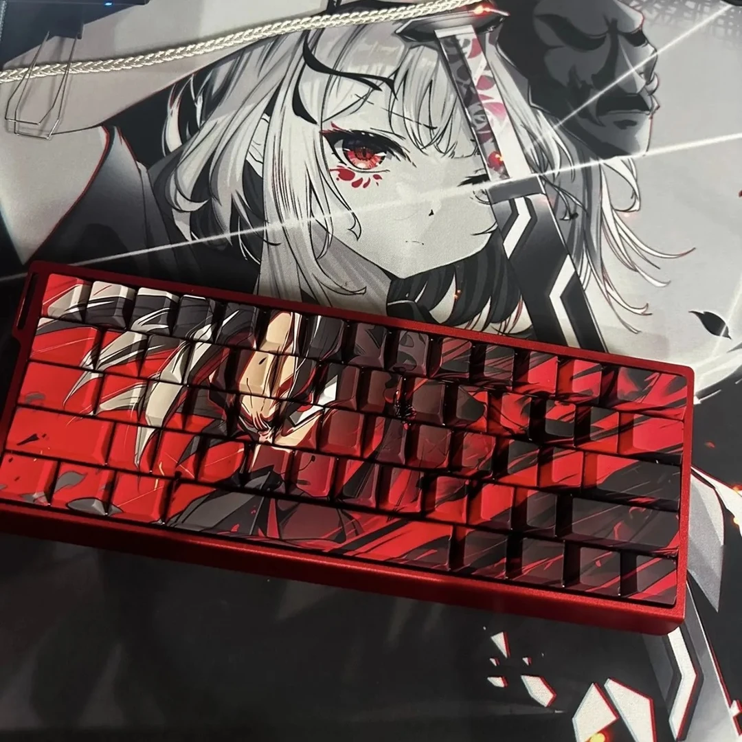 【龙珠悟空】键帽原厂侧刻透光pbt热升华个性创意动漫磁轴键帽